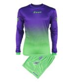 Zeusport Kit Eros goalkeeper verde fluo-viola