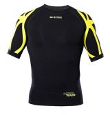 Errea SAIPH SHIRT S/S AD  BLACK YELLOW_FLUO