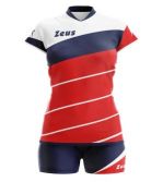 Zeusport Kit Lybra Donna Rosso blu bianco