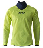 Zeusport Rain Jacket neck giallo fluo